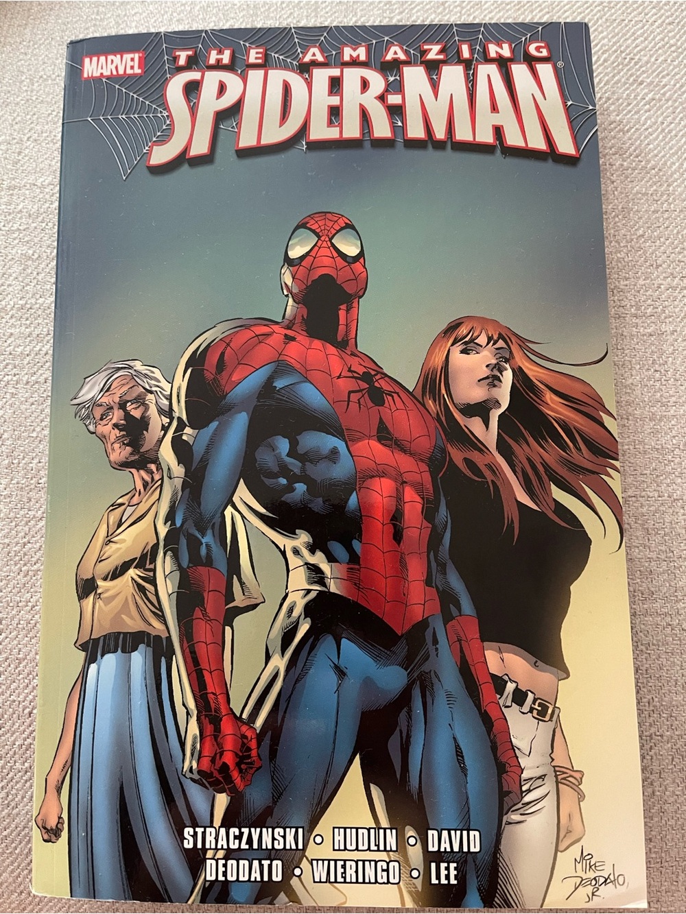 Marvel Spider-Man Comic Cover - Red, Blue & Black Artwork